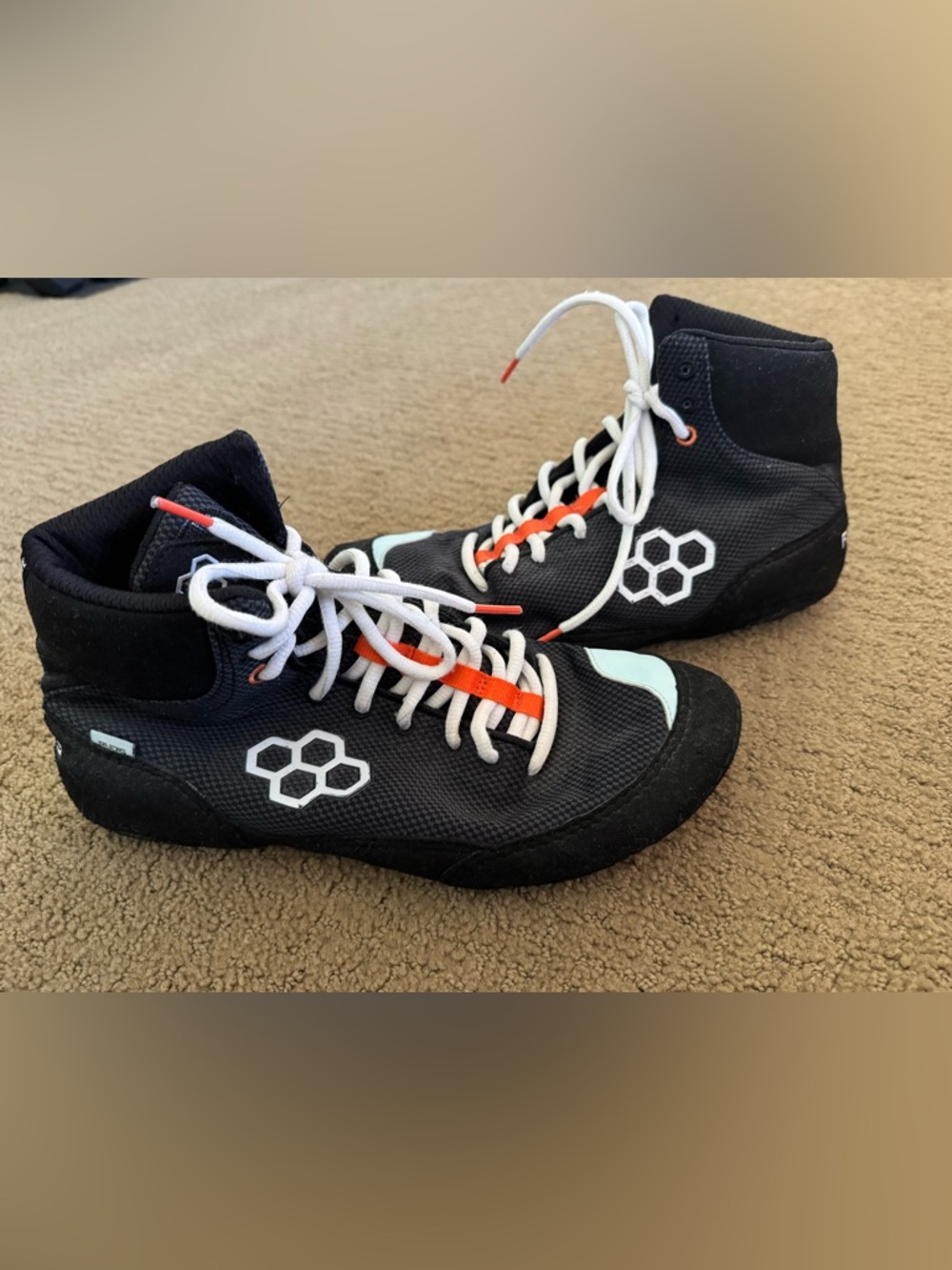 RUDIS Men's Colt 2.0 Wrestling Shoes - Black & White
